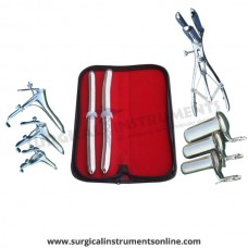 Hegar uterine dilator set,15-16,17-18, mathieu speculum, grave 3pcs, collin 3pcs